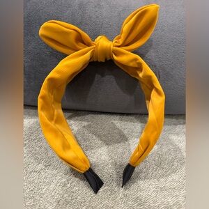 Yellow Headband with Bow Accent